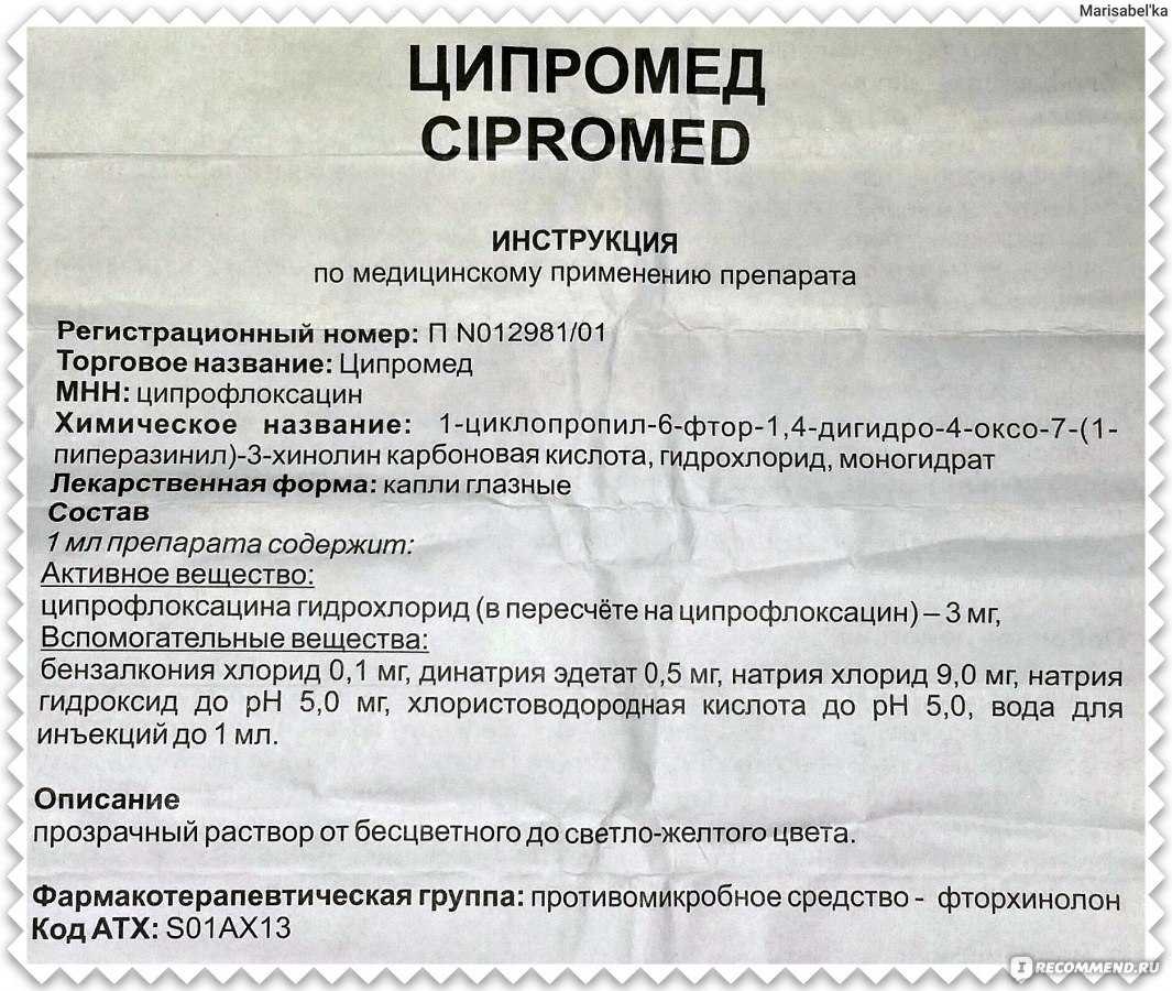Ципрофлоксацин: инструкция по применению для детей и взрослых, показания и аналоги