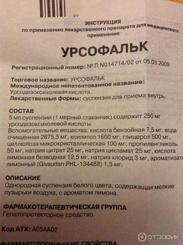 Урсофальк – инструкция по применению, аналоги, отзывы