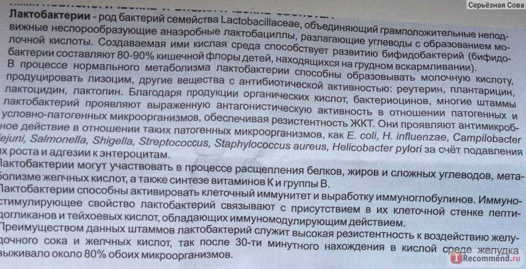 Лактобактерин для новорожденных: показания, инструкция, применение