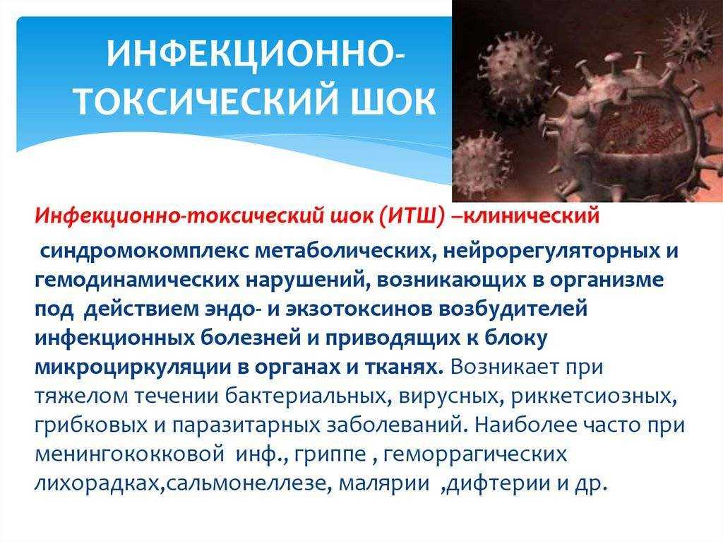 Инфекционно-токсический шок: патогенез и неотложная помощь | fok-zdorovie.ru