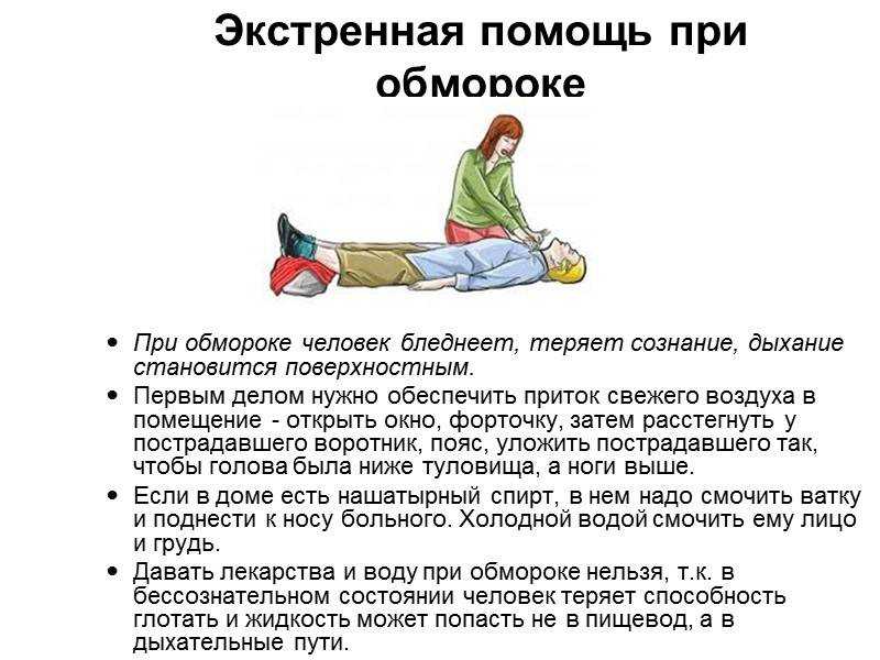 Обморок - виды, причины, признаки, что делать при обмороке