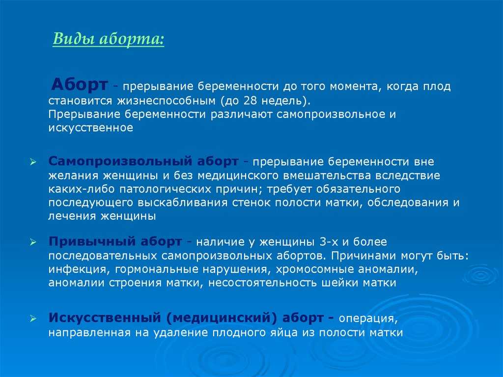 Как проходит медикаментозный аборт