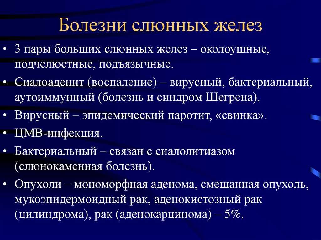 Патология слюнных желез на узи (лекция на диагностере) - диагностер