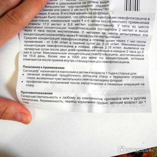 Глазные капли сигницеф: инструкция по применению, аналог