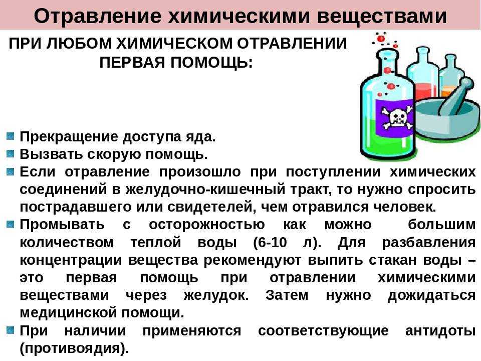 Что делать если произошло отравление бытовой химией?