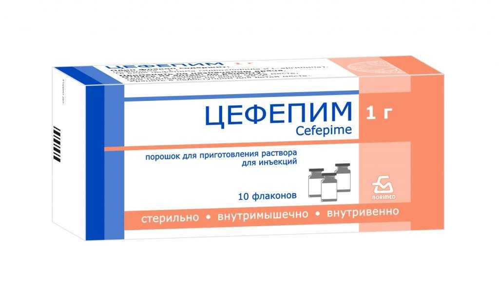 Цефепим порошок для приготовления раствора для инъекций для приготовления раствора для инъекций 1 г x10 . показания, противопоказания, режим дозирования, побочное действие, передозировка, лекарственное взаимодействие