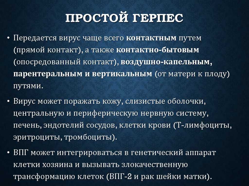Как передаётся герпес от человека к человеку — все возможные пути передачи