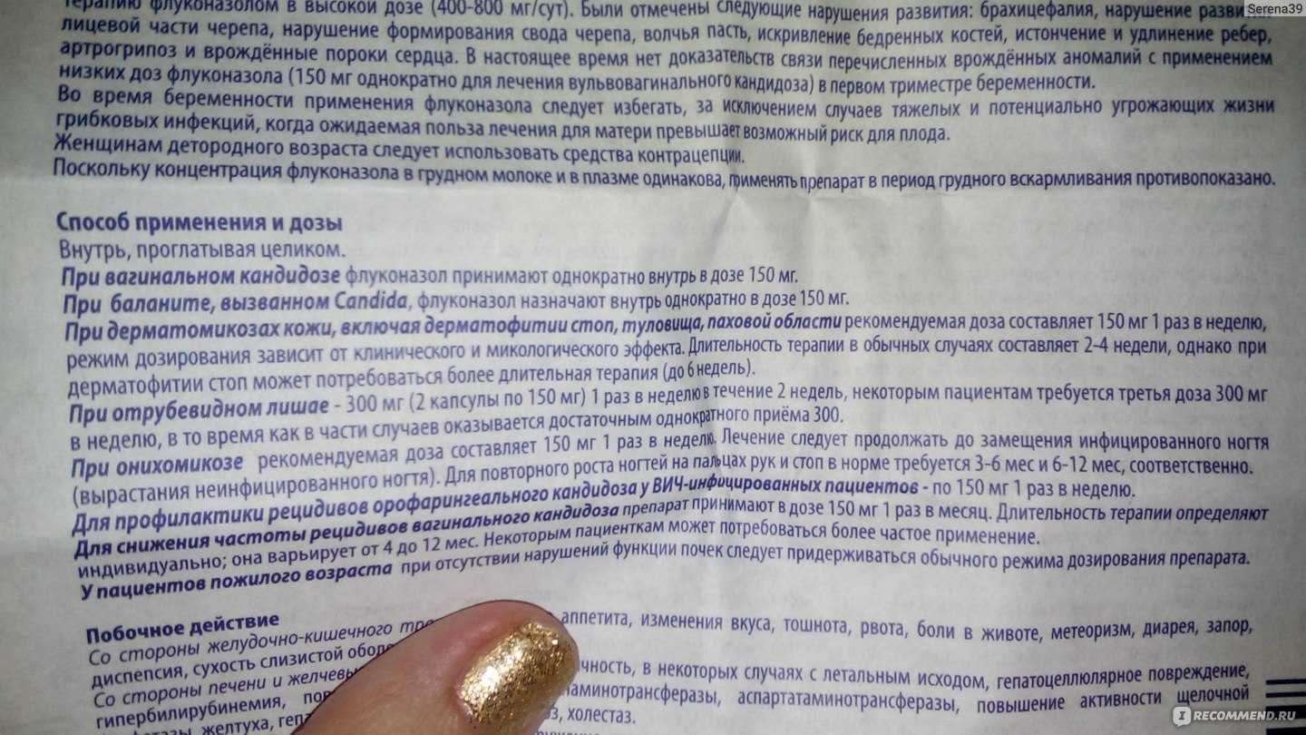 Противогрибковое флуконазол