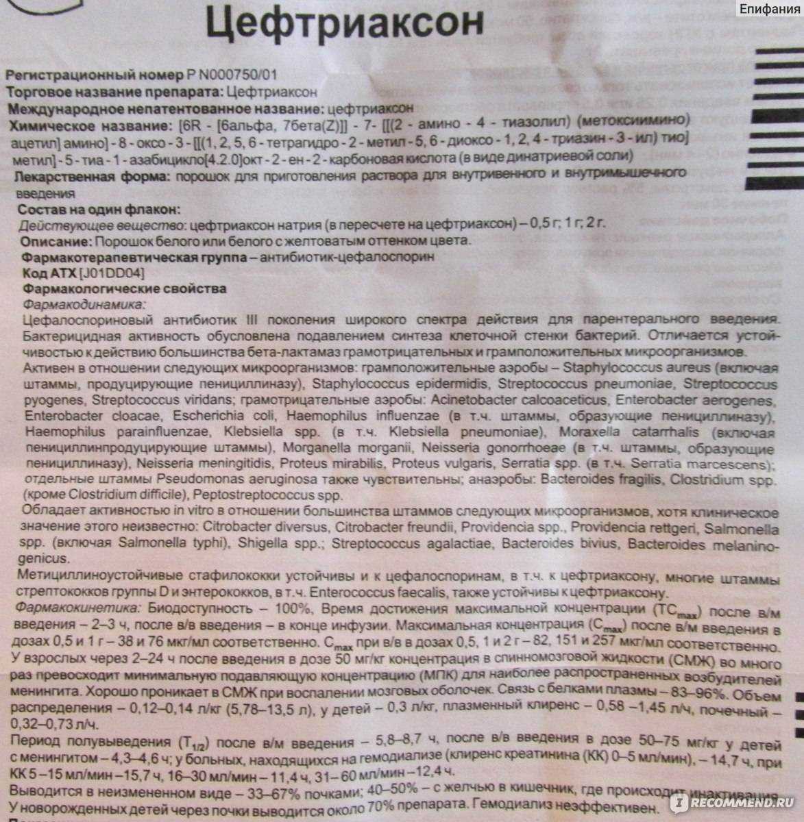 Уколы цефтриаксон: инструкция по применению для детей и взрослых, аналоги антибиотика