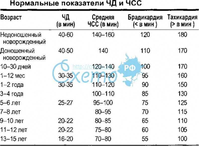 Нормальная частота дыхания