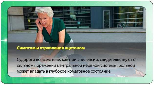 Отравление ацетоном: симптомы, первая помощь и лечение