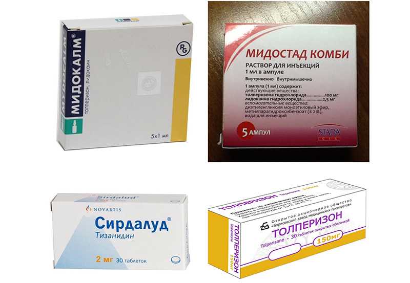 Миорелаксанты периферического и центрального действия: список препаратов, классификация
