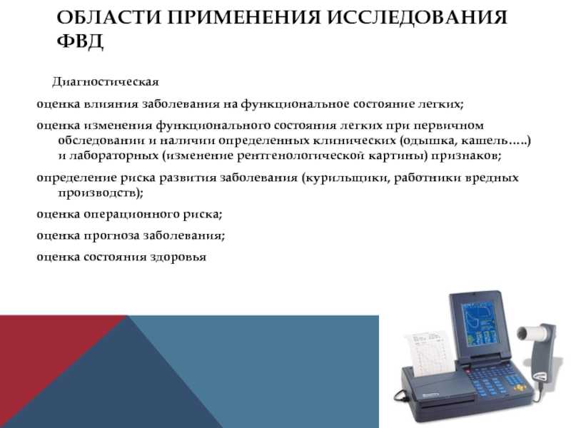 Исследование функции внешнего дыхания  Функция внешнего дыхания спирометрия, спирография  Одним из наиболее важных диагностических методов в пульмонологии