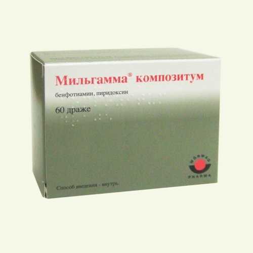 Таблетки Мильгамма композитум является комплексом витаминов группы В Активные ингредиенты препарата бенфотиамин и пиридоксина гидрохлорид – облегчают состояние пациента при воспалительных и дегенеративных болезнях нервов, а также двигательного аппарата