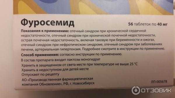 Фуросемид: последствия длительного приема, вред и польза, побочные реакции, как восстановиться